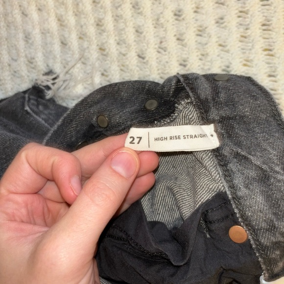 Faded gray & black PacSun Straight Jeans - Picture 4 of 5